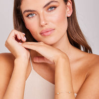 9k Yellow Gold Petal MOP Bracelet