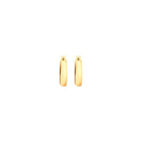 9k Yellow Gold Round Hoop Earrings