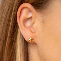 9k Yellow Gold Knot Earrings