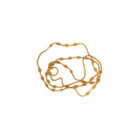 Milena Zu Gold Long Beaded Necklace