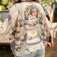 Take My Hand Cropped Kimono