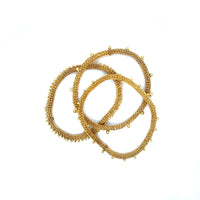 Milena Zu Dotted Tube Gold Bracelet