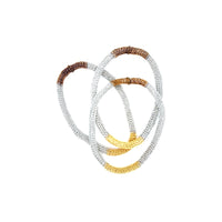 Milena Zu Triple Tone Tube Bracelet