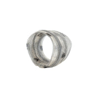 Milena Zu Silver 2 Tone Woven Cuff