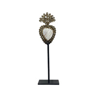 Rhinestone Sacred Heart on Stand