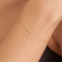 Ania Haie 14k Gold Magma Diamond Bar Bracelet