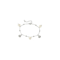 Pearl and Shell Charm Bracelet