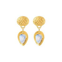 Allora Teardrop Moonstone Earrings