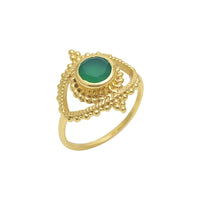 Allora Green Onyx Eye Ring