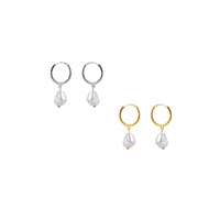 Baroque Pearl Huggies