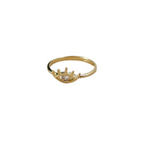 18k Gold Filled Eye Ring