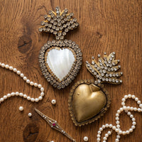 Rhinestone Sacred Heart Box