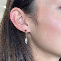 Allora Peach and Green Strawbwerry Drop Earrings