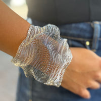 Milena Zu Silver 2 Tone Scrunch Cuff