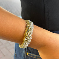 Milena Zu Silver and Gold Swarovski Bracelet