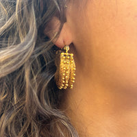 Milena Zu Dotted Wide Hoops