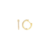 Fine Crystal Huggies - Gold