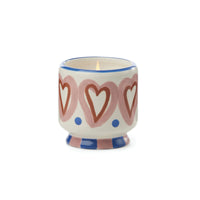 Rosewood Vanilla Heart Ceramic Candle