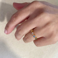 18k Gold Filled Zironcia Ring *