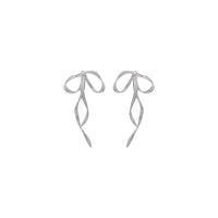 Large Draped Bow Earrings