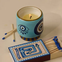Incense and Smoke Eye Ceramic Candle