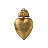 Large Gilded Heart Prayer Box