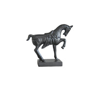 Black Metal Horse Statue