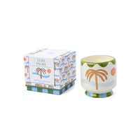 Lush Palms Palm Tree Ceramic Candle