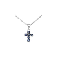Mini Gemstone Cross Pendant
