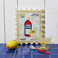 Campari Stamp Wall Art
