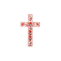 Samira Pink Flower Large Cross