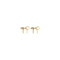 Short Snake Chain Bow Earrings