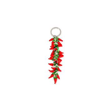 String of Glass Chillies Keyring