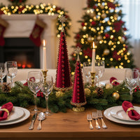 Red Crystal Christmas Tree