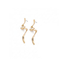 Metal Swirl Earrings
