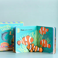 Australia Under the Sea 1, 2, 3 Book and Finger Puppet Set