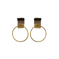 Milena Zu Drop Hoop Earrings