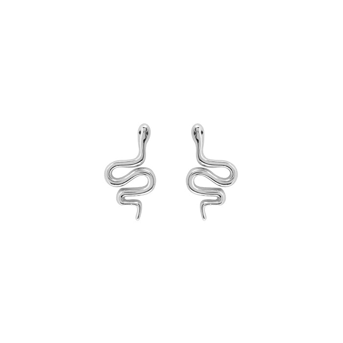 Snake earrings online silver