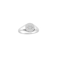 Moonstone Signet Ring - Silver