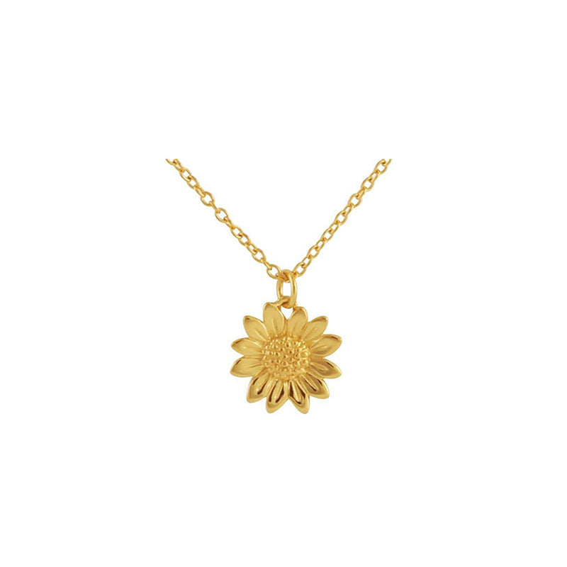 Sunflower deals heart necklace