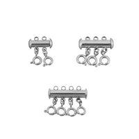 Silver Necklace Layering Clasp