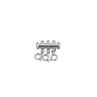 Silver Necklace Layering Clasp