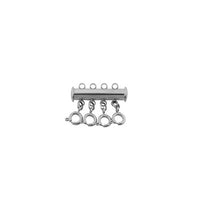 Silver Necklace Layering Clasp