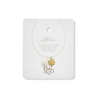 Palas Charm and Pearl Necklace