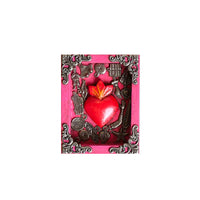 Mexican Framed Milagro Heart