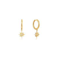 Ania Haie 14k Gold Sunburst Huggies