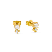 Starlit Pearl Studs