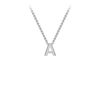 White Gold Initial Necklace
