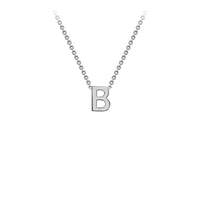 White Gold Initial Necklace
