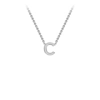 White Gold Initial Necklace
